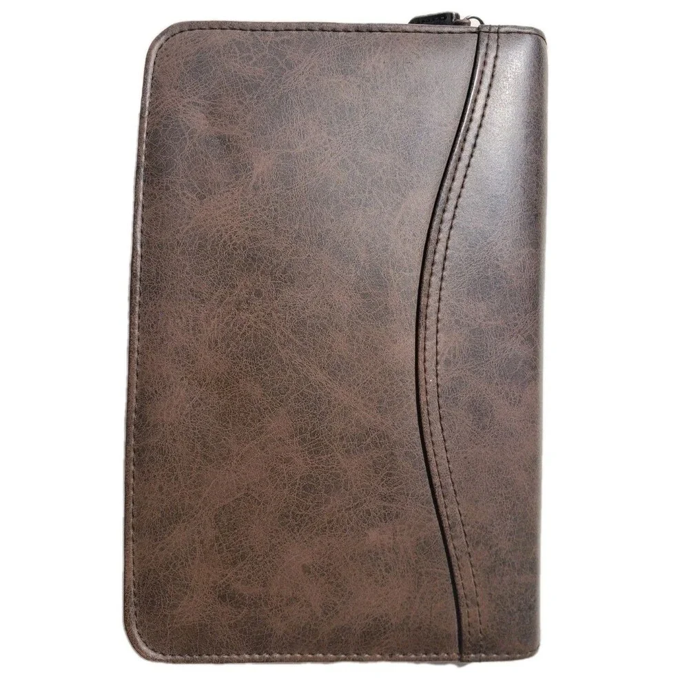 Day-Timer Brown 6 Ring Planner Organizer 8.5